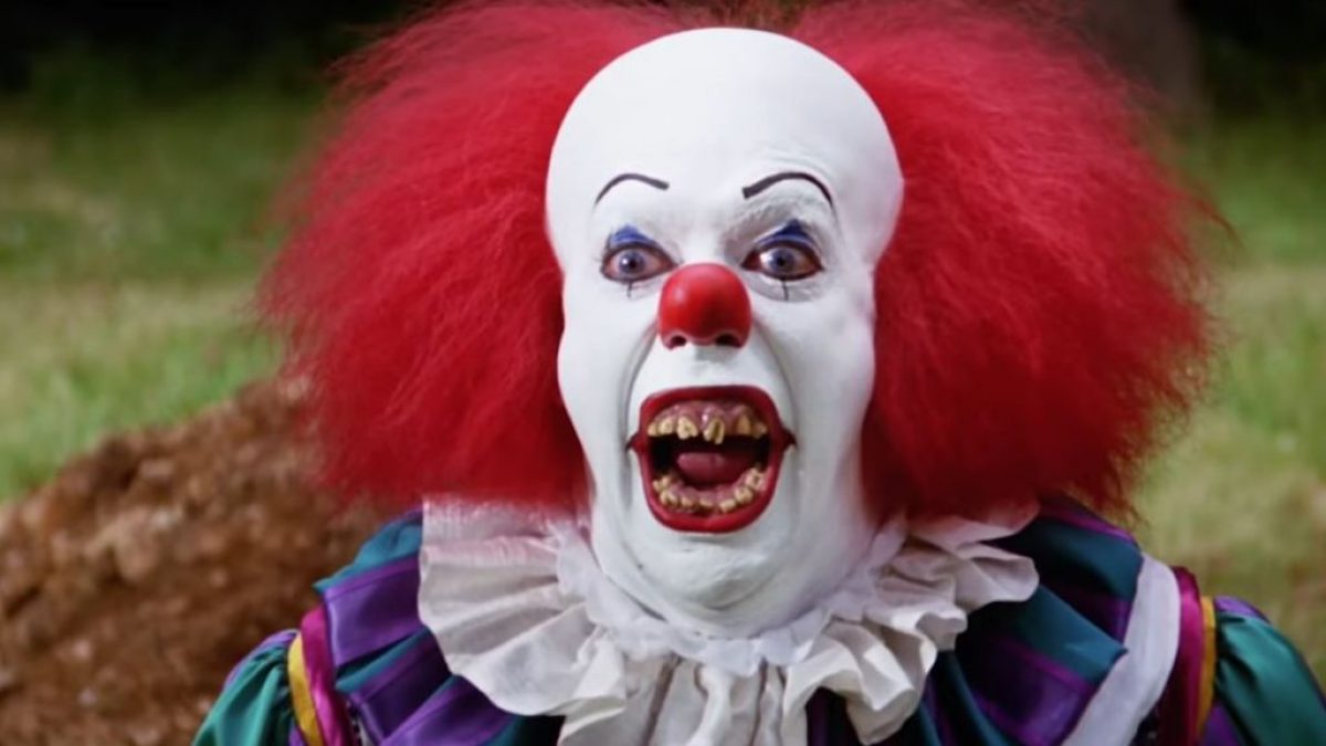 a close up of a person wearing a costume